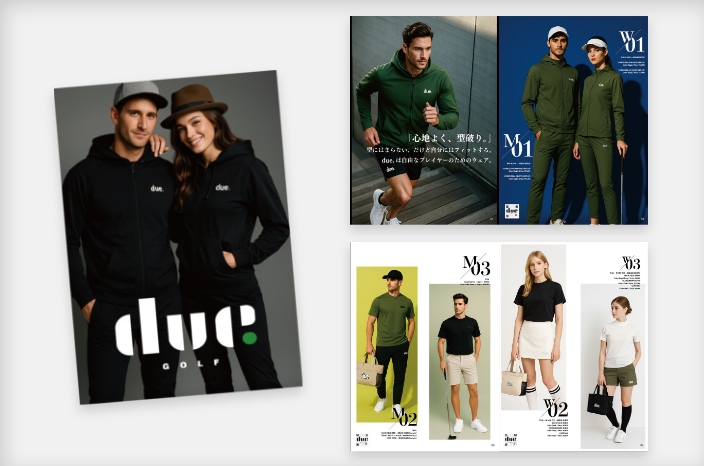 due.GOLF｜カタログデザイン